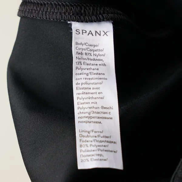 Spanx High Rise Faux Leather Athletic Leggings Stretch Spandex Athleisure Active - Image 7