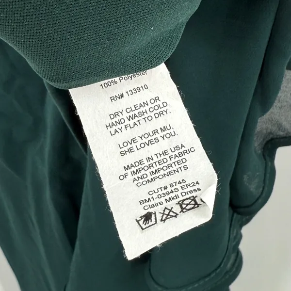 SHOW ME YOUR MUMU Bridesmaid Dress Size Small NWT Claire Midi Wedding Green - Image 12