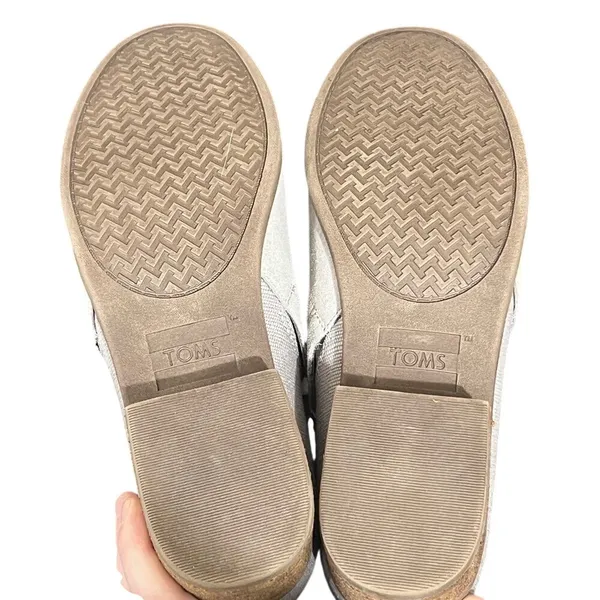 TOMS Deia Grey Suede Slip On Ankle Bootie‎ Low Block Heel Womens 9.5 Casual - Image 7