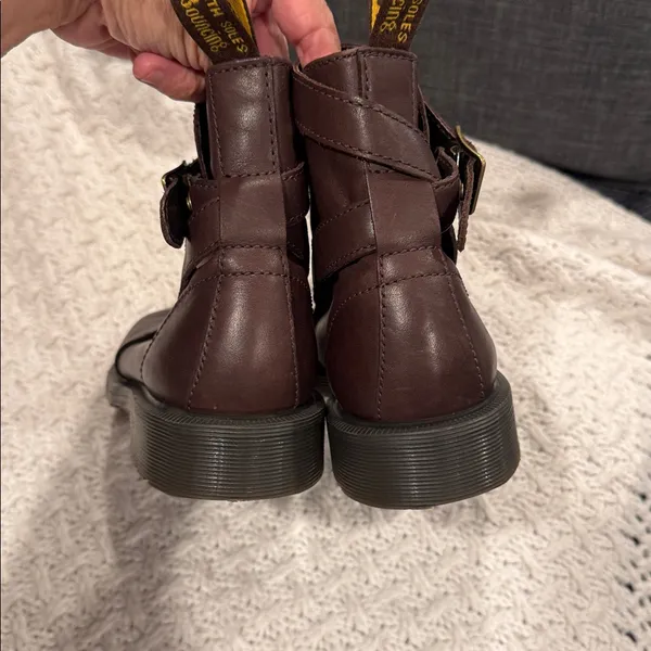 Dr. Martens JONI WOMENS 7 Dark Brown Leather Boots - Image 8