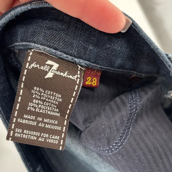 7 for all mankind 7 fam bootcut jeans bling pockets 28 - Image 5