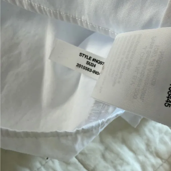 Madewell Relaxed Button Front Shirt Poplin Cotton White Small - Image 9