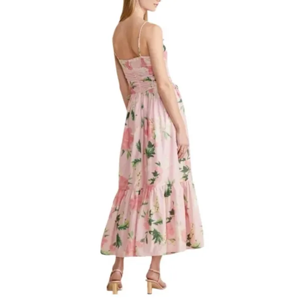 NWT Vineyard Vines Kentucky Derby Strappy Floral Maxi Dress in Pink‎ Size 16 - Image 3