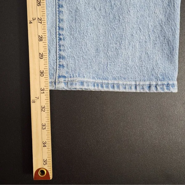 Abrand Jeans A '99 Low Straight Women Light Wash Denim Classic Y2K Jeans‎ 32/14 - Image 8