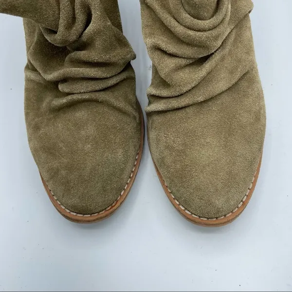 Splendid Brown Suede Slouchy Ankle Boots Womens 7.5 Shooties Stacked Heel Fall - Image 5