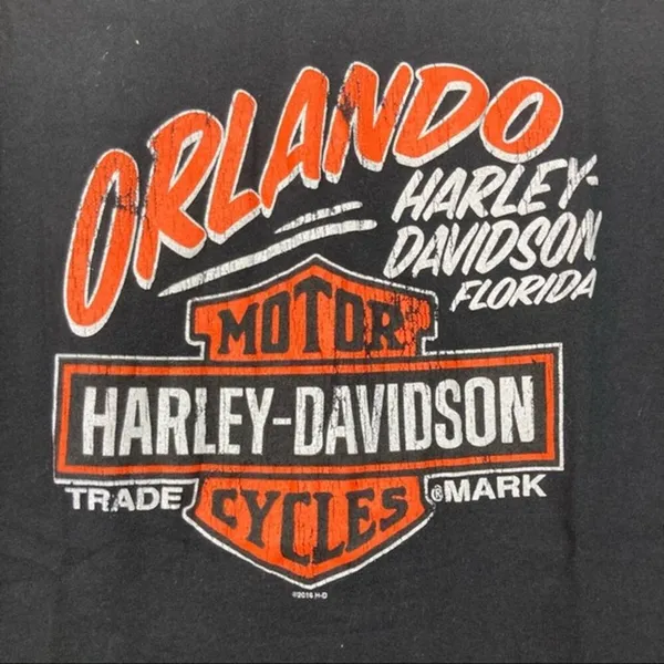 Harley Davidson Orlando Florida V-Neck T-Shirt - Image 2