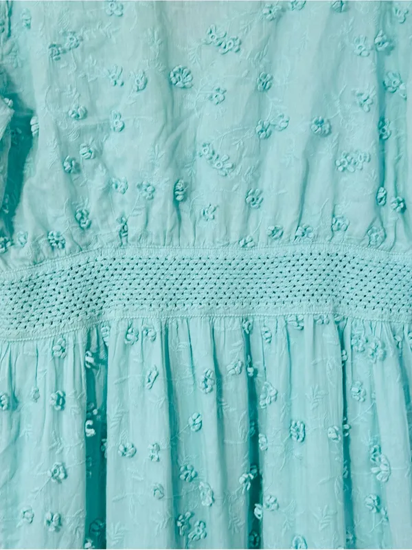Boston Proper Mint Blue Embroidered Maxi Dress - Image 10