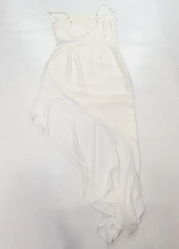 NBD Delfino Slip Dress in Ivory XS - Image 12