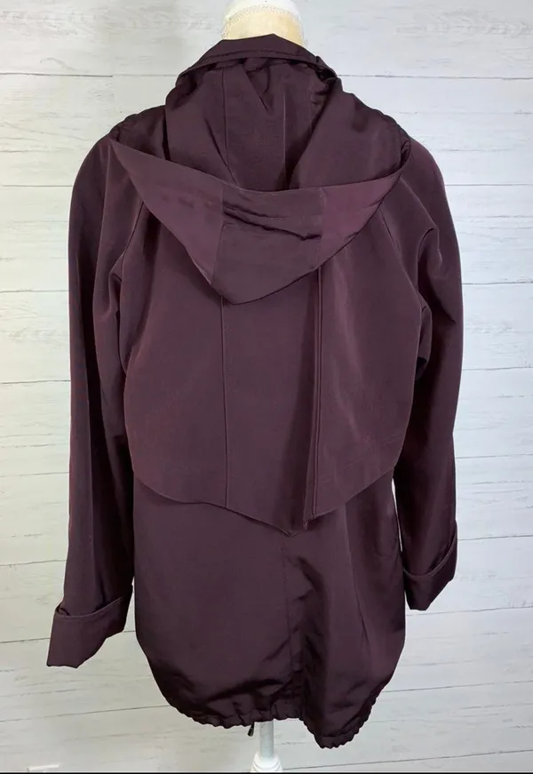 FS Limited plum purple double lined removable hooded zip toggle parka coat Small - Image 5