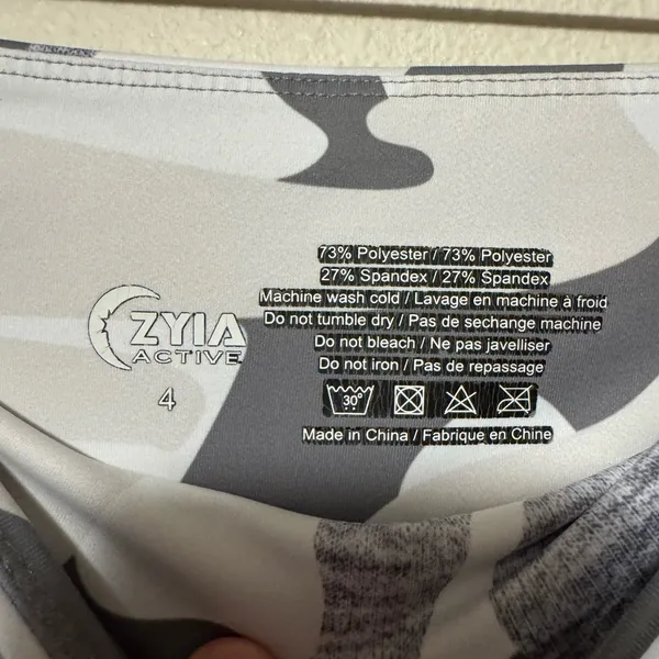 ZYIA Camouflage Leggings - Black and Gray - Image 2