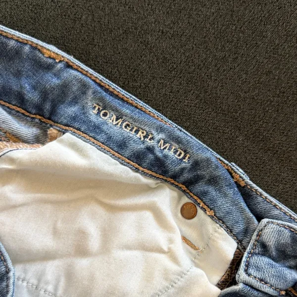 American Eagle Outfitters Distressed Denim Shorts - Blue - Image 2