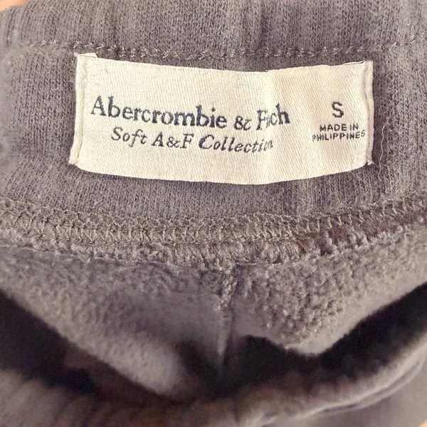 Abercrombie & Fitch Soft A&F Collection‎ Sweatpants Joggers in Gray Size Small - Image 4