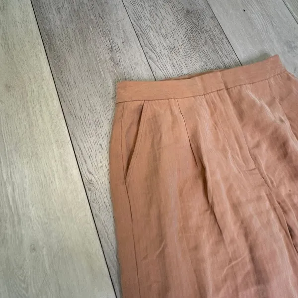 Something navy‎ beige wide leg work business casual trouser pants size 2 - Image 5