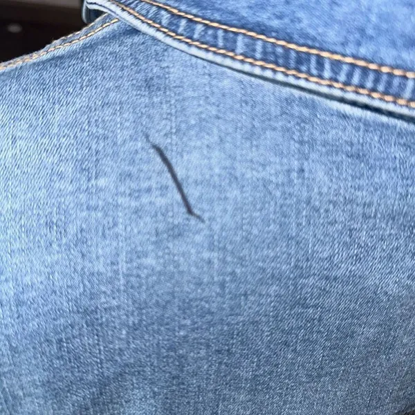 Well Worn distressed elevated basics minimalist XL denim jacket - Image 3