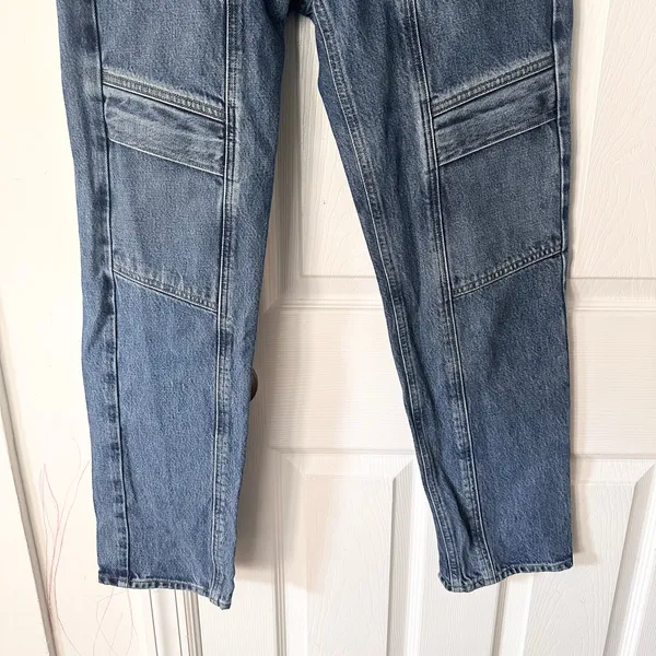 AGOLDE Cooper Cargo Denim Jeans A9120 Revolution Dark Wash 26 - Image 4