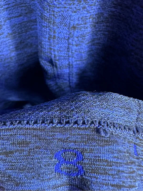 Lululemon Swiftly Tech‎ Long Sleeve Crew Heathered Sapphire Blue Size 8 - Image 10