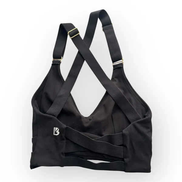 Buff Bunny Collection Womens size XS Candy Wrap Sports Bra Black Workout Yoga - Image 3