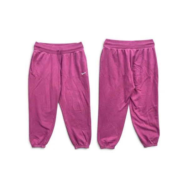 Nike Phoenix Fleece Oversized Baggy Sweatpants Joggers Size L Maroon Purple - Image 2