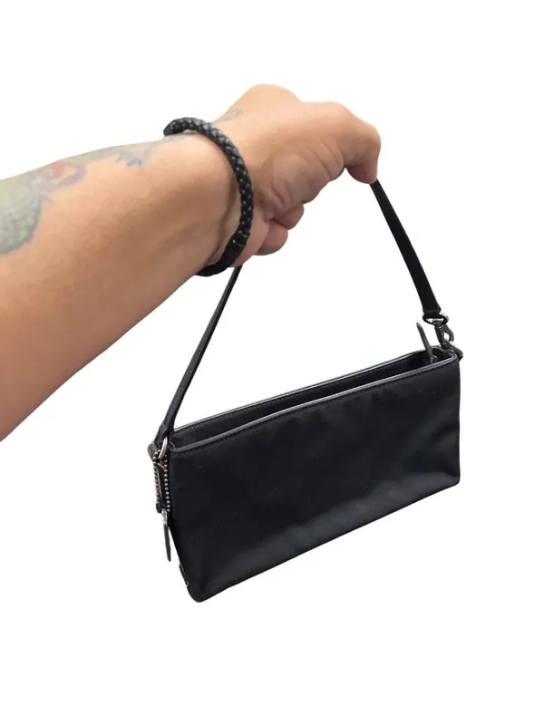 Coach Vintage Mercer Demi 7407 black nylon leather trim Y2K mini bag SKU 10424 - Image 14