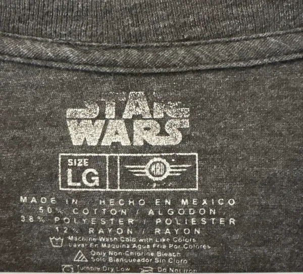 Star Wars Charcoal Gray Graphic Tee - Image 2