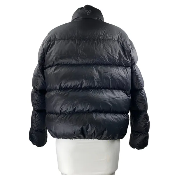 Aritzia TNA Women's Black Zip Up Long Sleeve Packable Puffer Coat Jacket Size M - Image 3