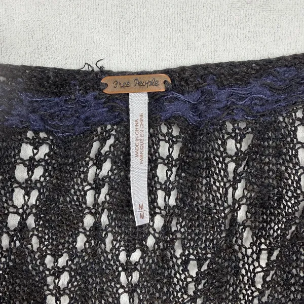 Free People Dark Berry Ombre Jacquard Knit Tunic Sweater Women’s M - Image 4