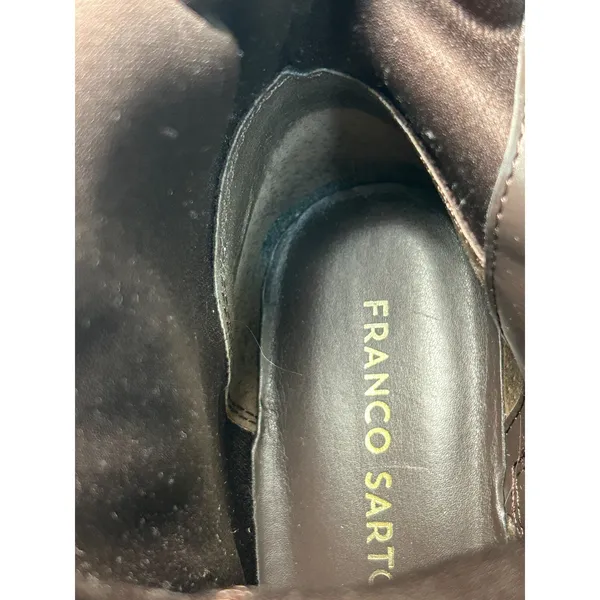 Franco‎ Sarto Lapis Riding Boots Brown Leather Suede Knee High Box 7.5 - Image 11