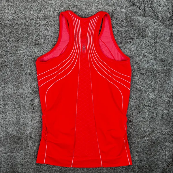 Athleta Finish Fast Line Tank Women's Large Orange - Image 7