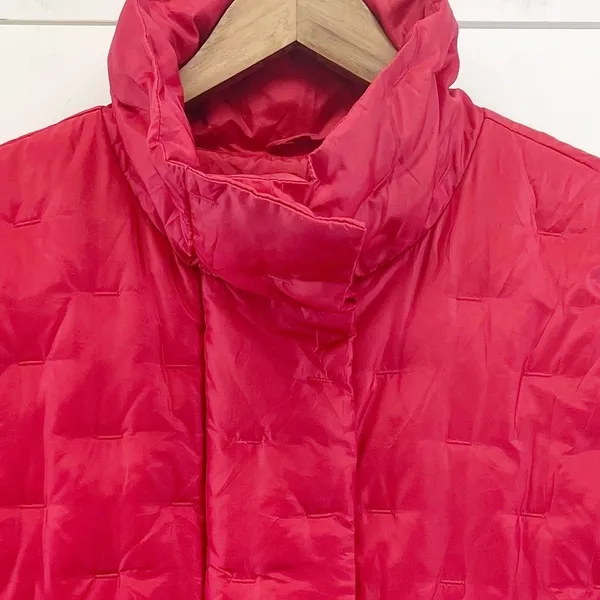 Talbots Womens L Goose Down Vest Quilted Puffer Zip‎ Front Stand Up Collar - Image 4