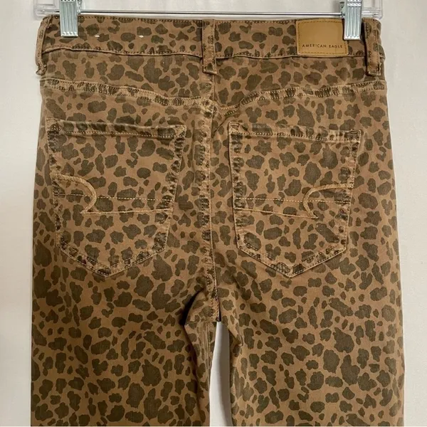 American Eagle next level stretch super hi-rise leopard jegging 4S - Image 11