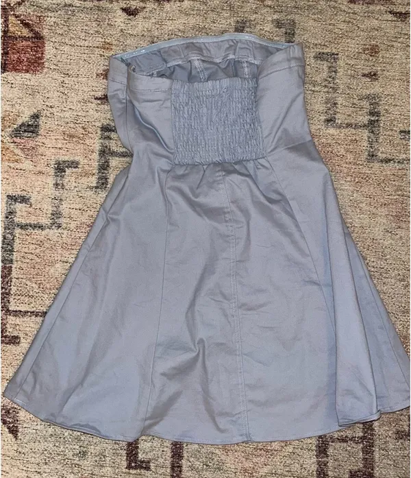 Hemline Baby blue strapless dress - Image 2