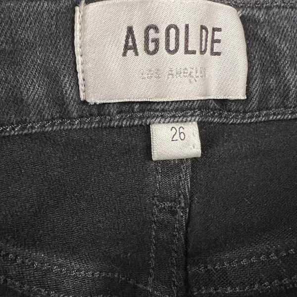 Agolde Nico High Rise Slim in Spirit Black Jeans High Rise 26” Inseam Size 26 - Image 5