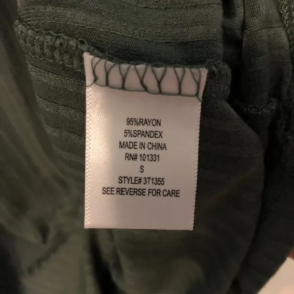 Charlotte Russe Lace Up T Shirt Green Size S - Image 5