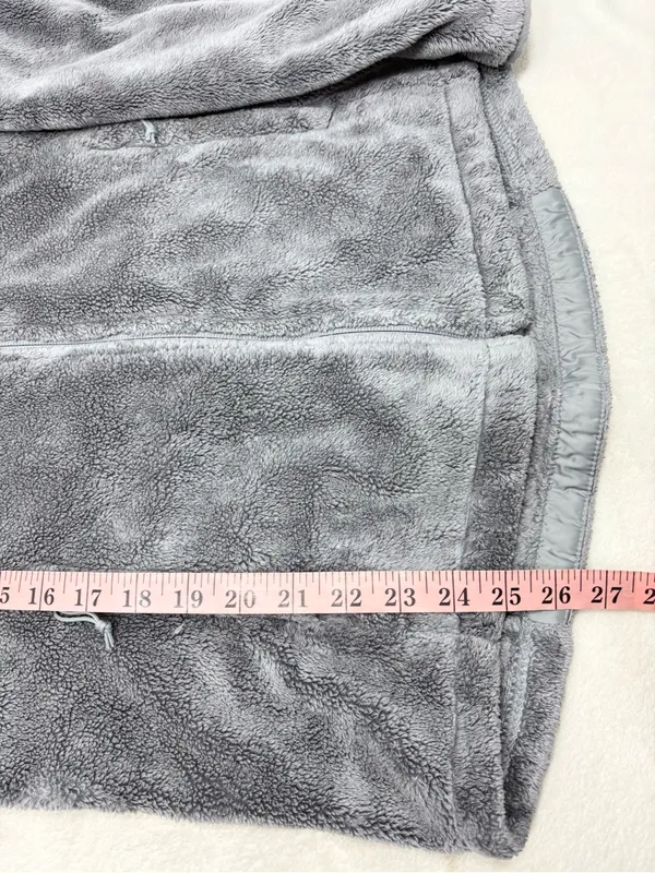 The North Face Women's Gray Plush Full-Zip Teddy Osito fleece Jacket‎ Size M - Image 14