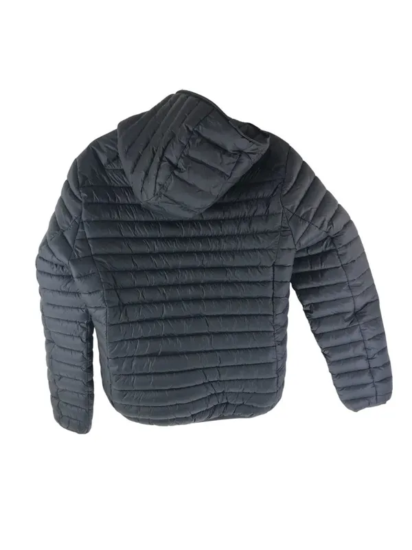 Save The Duck Womens Puffer Jacket Zip Pockets Hooded Black L - Image 2