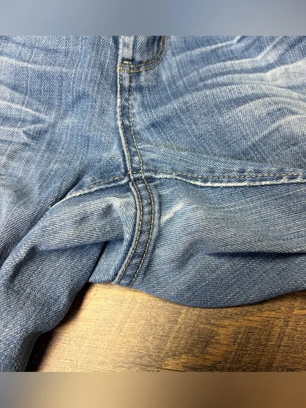 Vintage Y2K American Eagle True Boot Jeans Low Rise Womens 8 Blue Denim Distress - Image 8