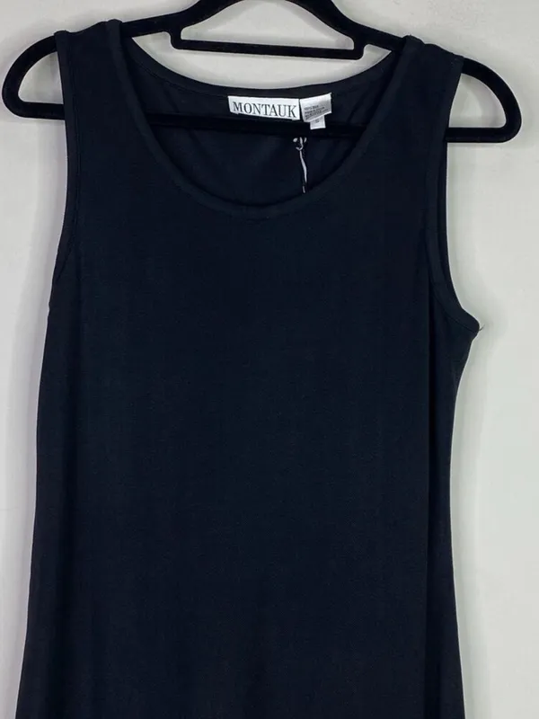 100% Silk Elegant Black Dress by Montauk - Image 4