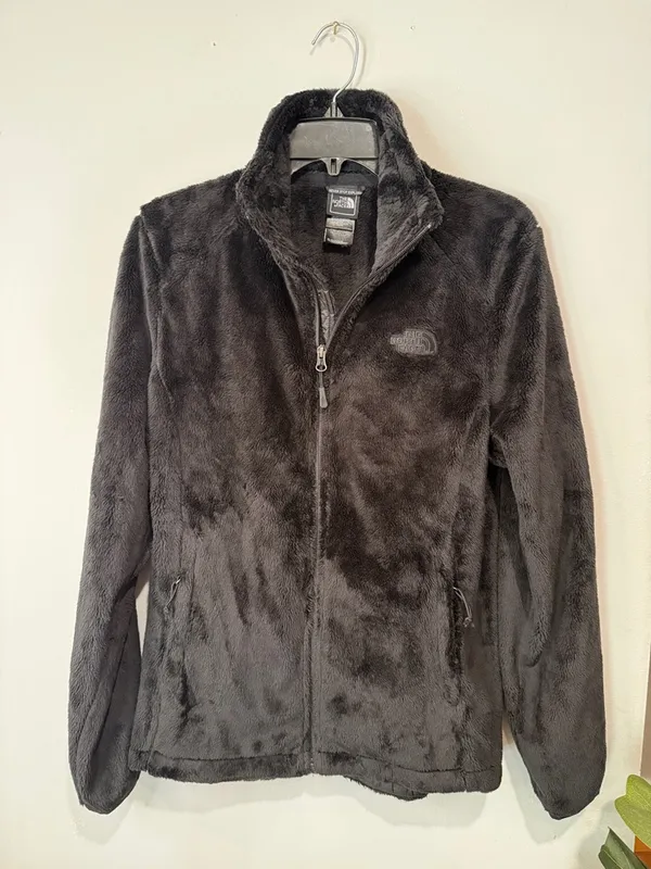 The North Face Black Plush Fleece Zip Jacket - Image 2