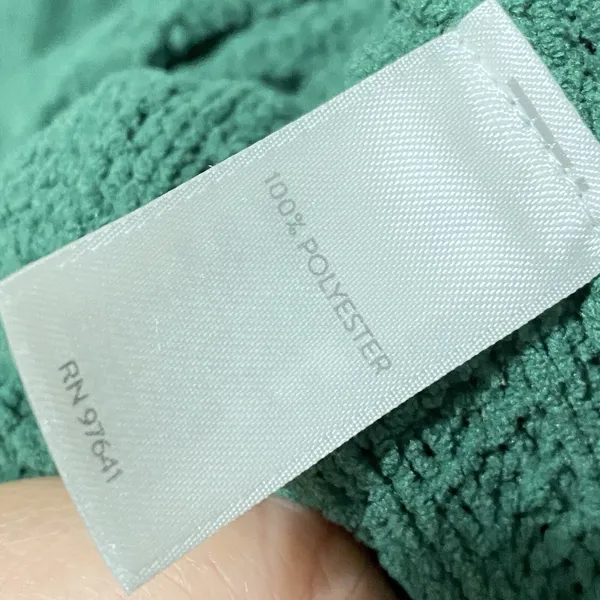 J Jill Sweater‎ Women Medium Green Chenille Knit V Neck Pullover Lucky Feminine - Image 6