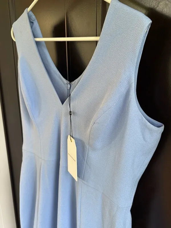 NWT Dress The Population Sandra Crepe Maxi Dress Sky Blue Size XXL Retail $198 - Image 6