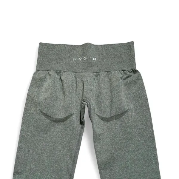 NVGTN Khaki Green Curve Seamless Leggings - Image 2