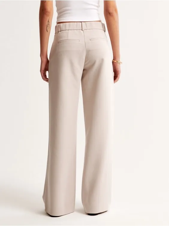Abercrombie Sloane Low Rise Tailored Wide Leg Pants NEW - Image 2