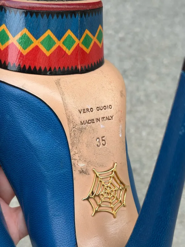 Charlotte Olympia Dolly Maraca leather platform pumps size 35 - Image 16