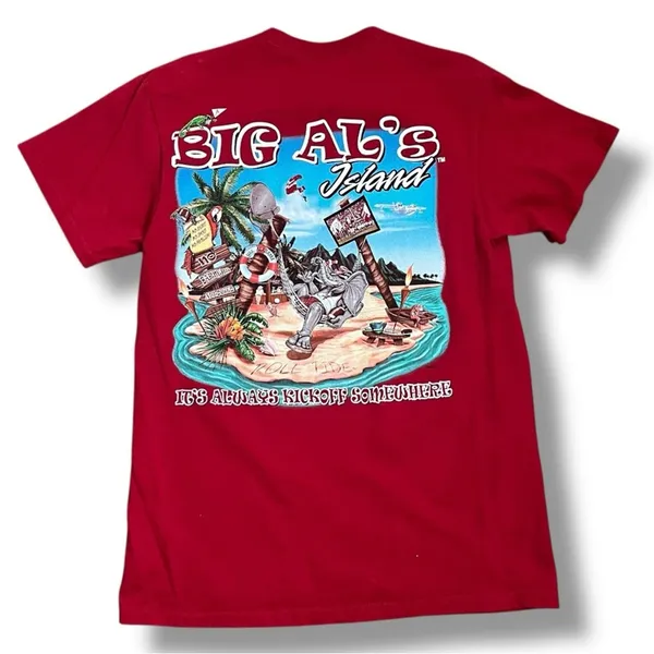 Big Al’s Alabama Crimson Tide Football Island Ultimate Getaway T-shirt medium - Image 8