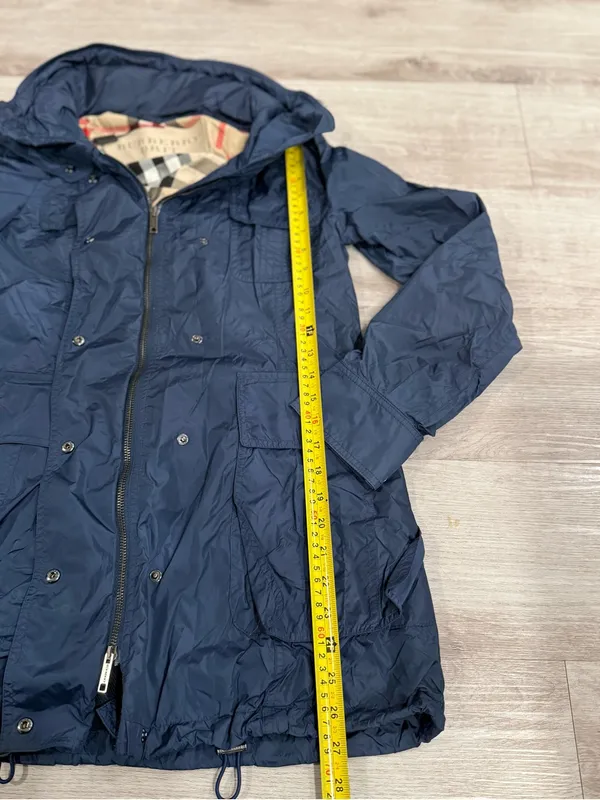 Burberry Brit Women's Navy Blue Utility Hooded Jacket: Size XS-S - Image 2