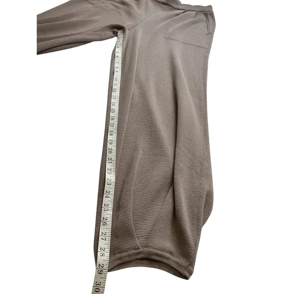 Urban Outfitters Mauve‎ Brown Linen Blend Pleated Knit Sweater Pants Large - Image 10