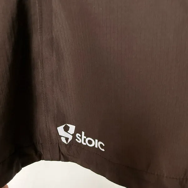 Stoic Nikwax Hooded Full Zip Jacket in Brown Blue Size‎ Small - Image 8
