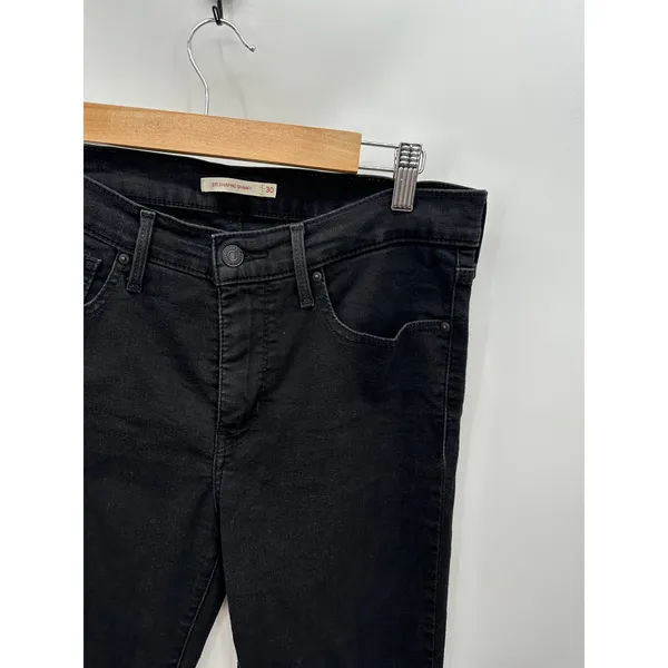 Levis‎ 311 Shaping Skinny Soft Black Cotton Blend Denim Jeans Womens 30x30 - Image 5