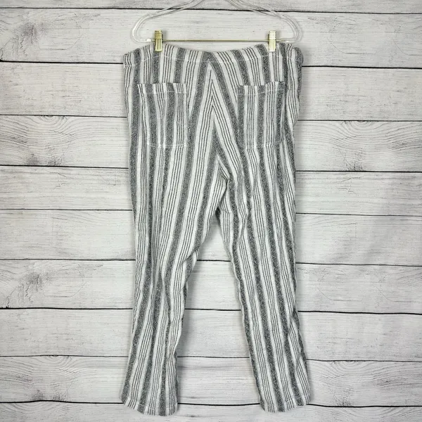 Sundance Blue Striped Gauze Cotton Pants Womens Size Medium Lined Boho‎ Beach - Image 5