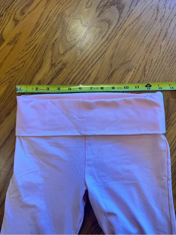 Victoria’s Secret PINK Y2K Bling Cotton Foldover Flare Leggings No Size Tag Sm? - Image 6